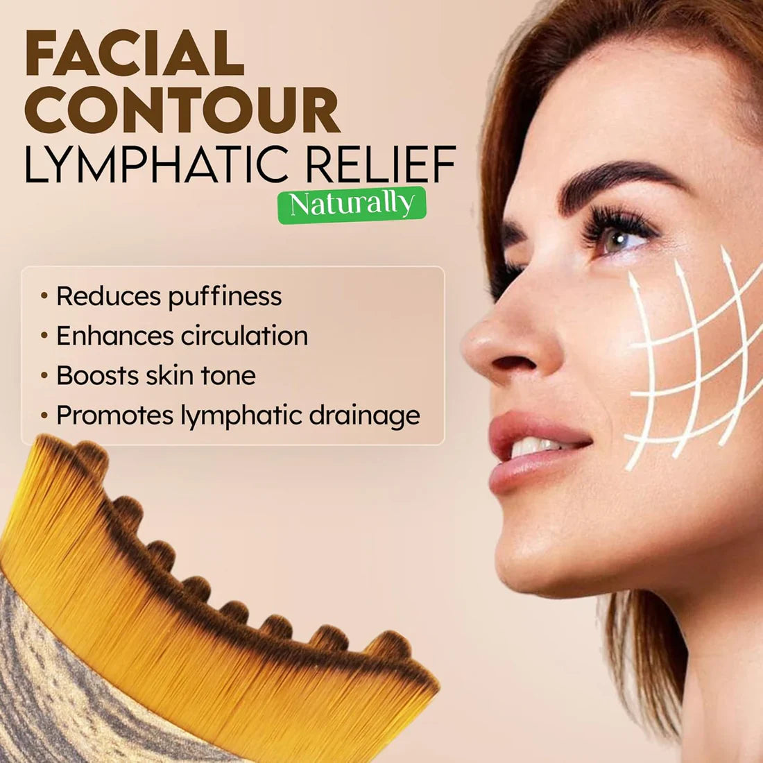 SculptFlow Lymphatic Face Brush